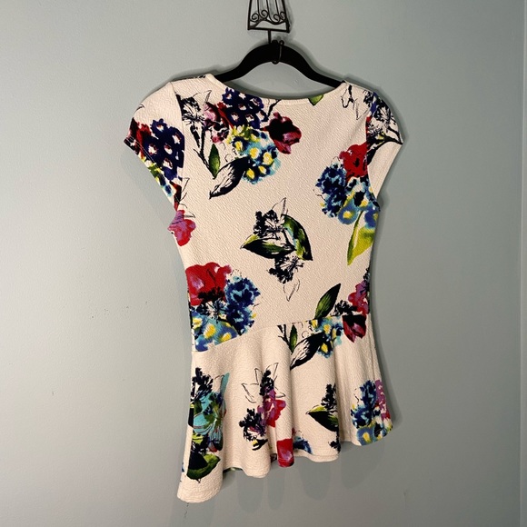 Anthro Postmark Mignon Floral Peplum Top, XS - Picture 8 of 14